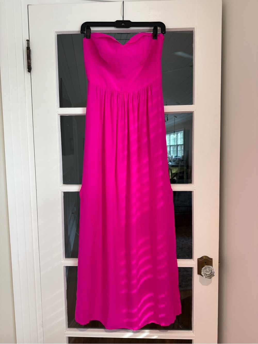 Amanda Uprichard Bright Fuchsia Strapless Maxi